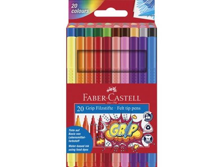 FABER-CASTELL Fiberpenna Grip 20/fp - Lyreco - Skola och förskola - Pennor och tillbehör - Fiberpennor - Standard