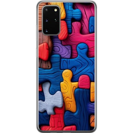 Yhteensopiva Puhelinkuori Samsung Samsung Galaxy S20+ Leikkisä kuvitus Stitchin kanssa vaaleanpunaisissa omenoissa pehmeässä pastellidesignissa, jo