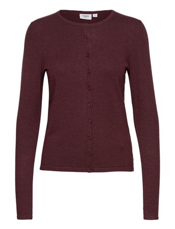 A8661, Milasz R-Neck Cardigan Strikkegenser Cardigan Lilla Saint Tropez