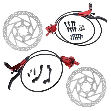 MTB hydrauliska skivbromsar fram och bak set för mountainbike