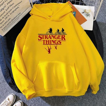Stranger Things Hettegenser | Trykket Genser | Uformell Unisex-bekledning for Fans *M*gul M
