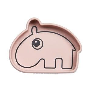 Done by Deer Powder Pink Ozzo Silicone Stick & Stay Bowl One Size - Tableware - One size - Pink - Junge