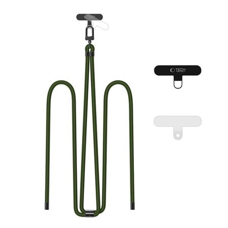 Tech-Protect C7S Rope Crossbody Strap Leash - Oliven