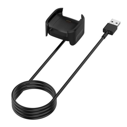 Fitbit Versa 2 USB-latauskaapeli Musta