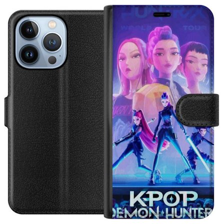 Kompatibelt Plånboksfodral till Apple Apple iPhone 13 Pro Trendiga KPop Demon Hunters docka figur