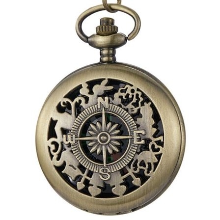 Kompass Fickur Arabiska Siffror Quartz Fickur KOPPAR