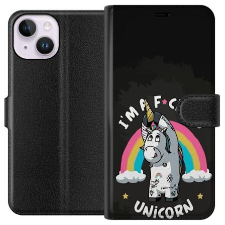 Apple iPhone 15 Plånboksfodral Jag är en enhörning