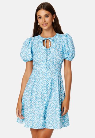 Trendyol Allis Puff Sleeve Dress Blue Klær