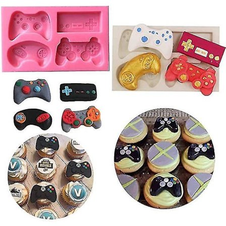 2 stk Spillkontroll-form Fondant Spillkontroll Silikon