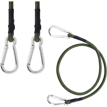 2 elastiska band med krokar, längd 90 cm, elastiska band för