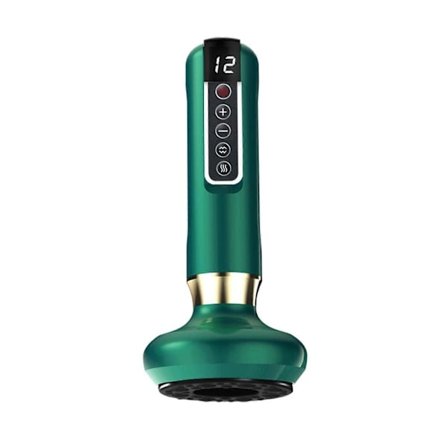 QD-Koppningsset, Gua Sha-massage, Värme- och Tryckavlastning med 12 Inställningar, Smart Bärbar Koppning, Laddningsbar Koppningsmassageverktyg