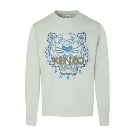 Kenzo Icon Tiger Sweatshirt , Groen , Heren , Maat: S