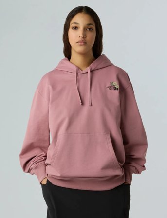 The North Face U Flower Dome Relaxed Hd Sweatshirt-Gph - Pink - S