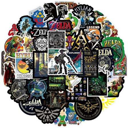 50 Pack The Legend Of Zelda Stickers Spel Vattenflaska Stickers, Vattentäta Stickers DB