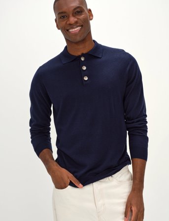 Davida Cashmere Man Collar - Blue - XL