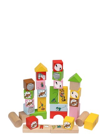 Pippi Byggklossar 30 St Patterned Micki Leksaker