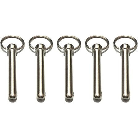 Snabbkopplingsstift 8 mm låsstift med fjäderkula, låstillbehör, marin hårdvara, biminitoppstift, diameter 8 mm, total längd 72 mm