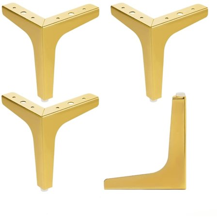 Moderne Metal Triangel Møbelben DIY Stål Bordben til Sofabord, Spisebord, Skab, Sengebord, Stole, Skab og Sofa, 4 Stykker