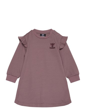 Hummel Hmlwulbato Dress Ls - Pink - 86