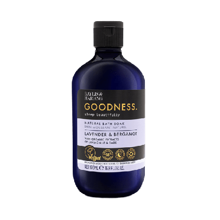 Baylis & Harding Goodness Sleep Lavender Bergamot Bath Soak Bad dusch Unisex Transparant 500 ML