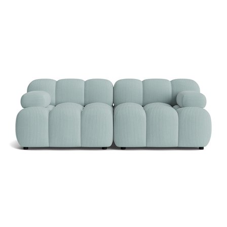 Puffy 2 personers sofa - Lincoln Pastel blå - 190x95x64 - Sofa, 2 personers sofa