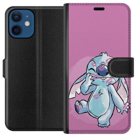 Apple iPhone 12 mini Lompakkokotelo Stitch Puss