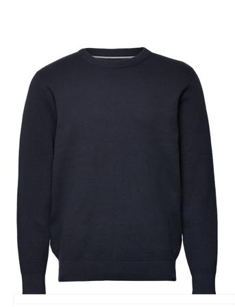 Structure O-Neck Knit Blue Shine Original