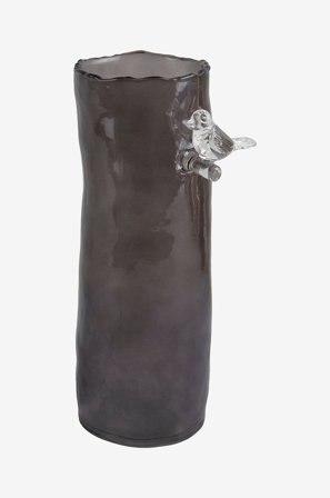 Present Time - Vase Bird On Branch Large - Grå - Urtepotteskjulere & vaser - Fra Homeroom