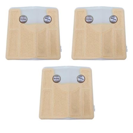 3stk//lott luftfilter kompatibel med Husqvarna 61 66 181 266 281 288 Motorsag Reservedeler 501 80 71 05