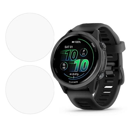 2 stk. skjermbeskytter i klar TPU-film for Garmin Forerunner 570 42 mm smartklokke (FMY)