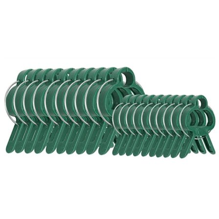 20 stk. planteklips, fjærklemmer plantestøtte for tomater, ZQKLA