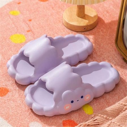 Sommar Kvinnor Tofflor Cloud Design Mjuksulor purple 40-41-40-41
