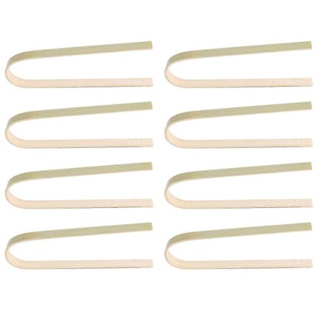 80 st Mini Bambu Brödtänger 4 Tum Toast Tänger Matlagningstänger Matservering C