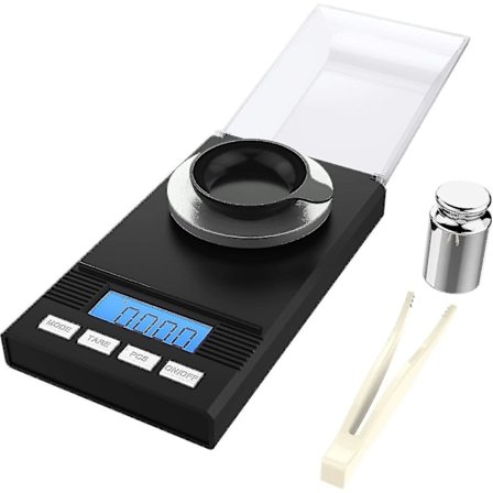 50g / 0,001g Milligram Vægt, Vægt, Mg Vægt, Milligram Vægt, Lommevægt, Atory Vægt