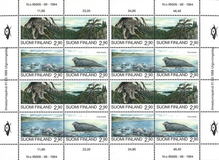 Finland 1995 - AFA 1278-1284 - Miniark - Postfrisk