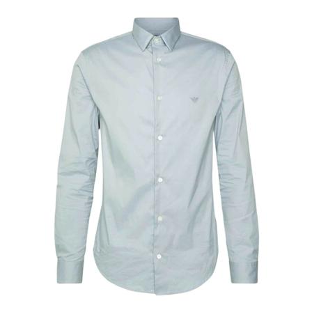 Emporio Armani Ea7, Formal Shirt Blauw, Heren, Maat:XS,Polyamide