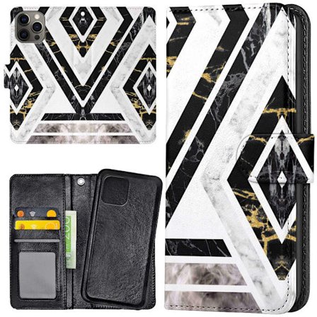 iPhone 15 Pro Max - Plånboksfodral/Skal Krokigt Mönster