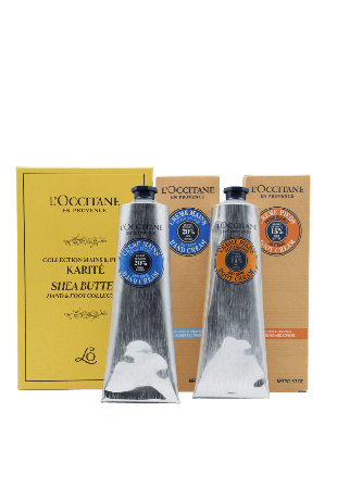 L’Occitane en Provence Shea Duo Hand & Foot Cream Presentaskar set Unisex 2x150ml