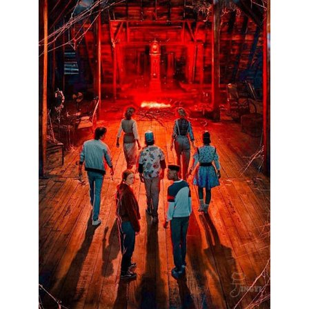 2025 Nye Diamantmaleri Rhinestones Horror TV Stranger-Things Serie Korssting Broderi Billede Mosaik Hjem Dekoration