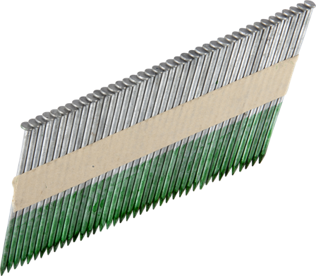 ESSVE 777906 Maskinspiker 34°, rettbåndet, glatt, varmforsinket 3,1 x 90 mm, 1200-pakning, Innfesting