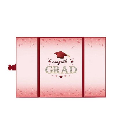 Vaihtoehtoinen vieraskirja vuoden 2024 valmistujaisiin, vuoden 2024 valmistujaisten koristelu, valmistujaiset punainen