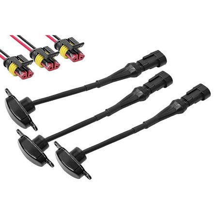 3 stk eksterne LED-lysdekorasjon, LED-frontgrillys for 2004-2019 F250 Grill Running