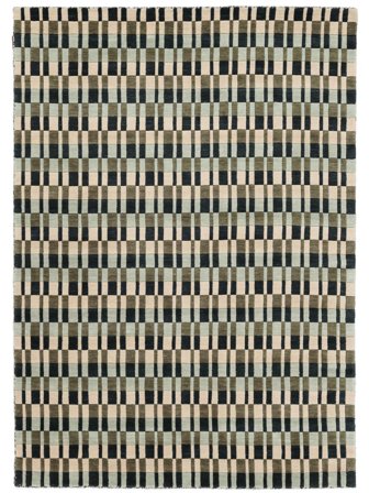 Denver Tapete - Verde 160X230 Lã, Em Estilo Moderno