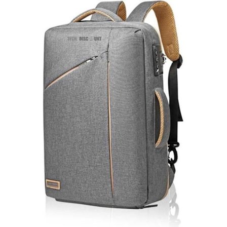 Rygtaske - TD - 16 Tommer - Koderlås - Stor Kapacitet - 3 Hovedrum