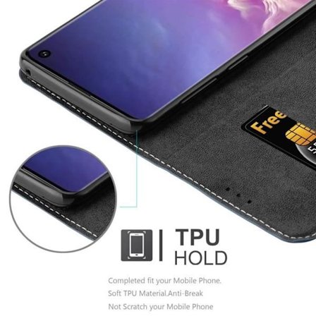 Fodral till Samsung Galaxy S10 4G Skal i BLÅBRUN Fodral Skal Skydd magnetisk stängning stödfunktion