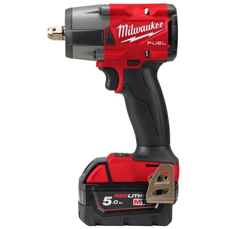 Milwaukee M18 FMTIW2P12-502X Muttertrekker med batteri og lader, Maskiner