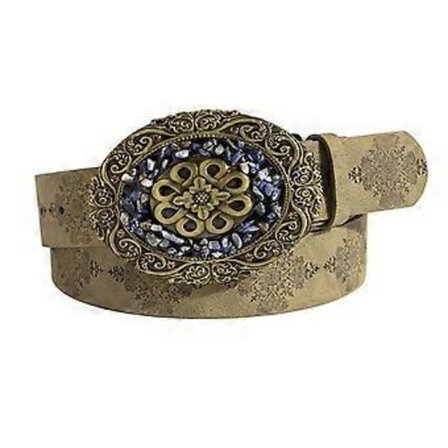 Turkis Belte med Spenne for Voksne, Justerbart Personlig Belte med Utskåret Spenne for Menn og Tenåringer, til Kåpe og Kjole - Matcha-farge (Matcha-