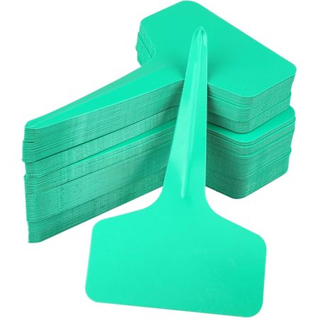 100-pack Plast Växtetiketter Grön 6 x 10 cm
