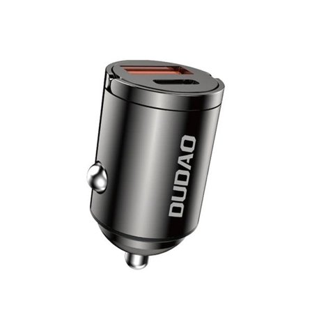 Dudao USB Billaddare med 1xUSB och 1xUSB-C 48W QC PD