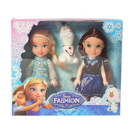 Dis--ney Frozen Petite Princess Dukke 6.3inch 2stk/sæt[HK]